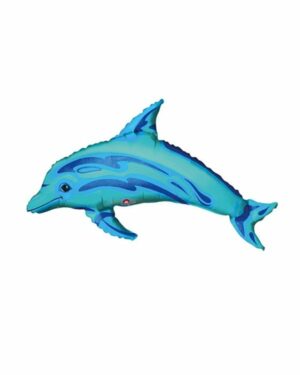 Folieballong: Blå Delfin - Liten størrelse