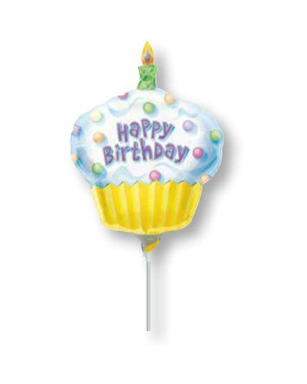 Folieballong: Happy Birthday Cupcake - 35cm