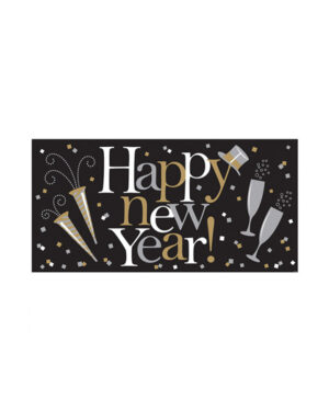 Banner: "Happy New Year" - 165 x 85cm