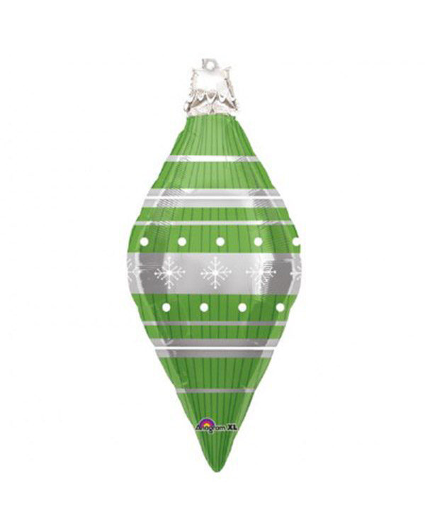 Folieballong: Julepynt - Grønn - 93cm