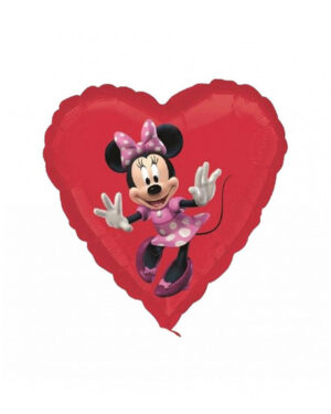 Folieballong: Minni Mus - Hjerte - 45cm