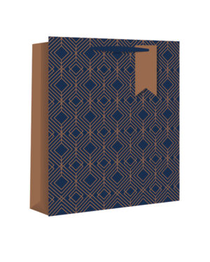 Gavepose: Geo Mønster - Gull - Medium