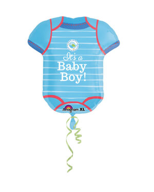 Folieballong: "It's a Baby Boy - Baby Body - 55 x 60cm