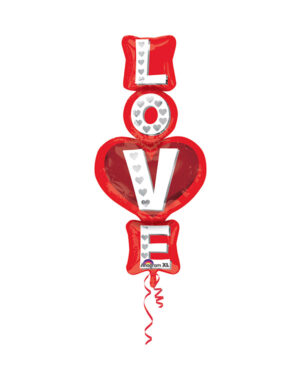 Folieballong: "Love" Stablet - 50 x 99cm