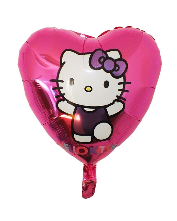 Folieballong: Hello Kitty - Hjerte - 45cm