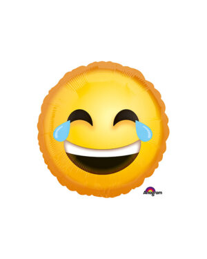 Folieballong: Emoticon - Smilende Smiley - 43cm