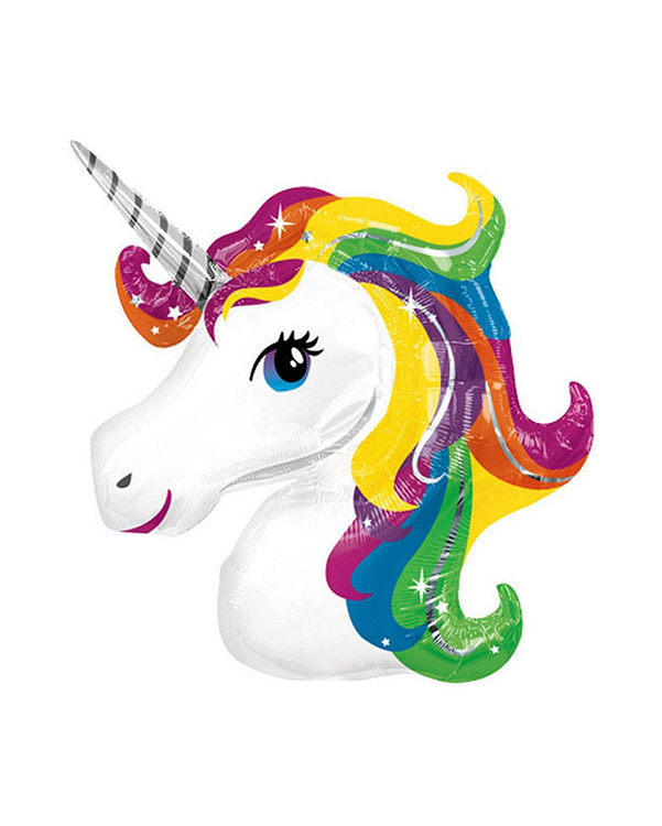 Folieballong: Enhjørning / Unicorn - 55 x 75cm