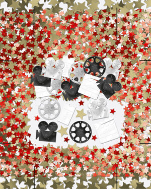 Konfetti: Hollywood / Film & Stjerner - 14g