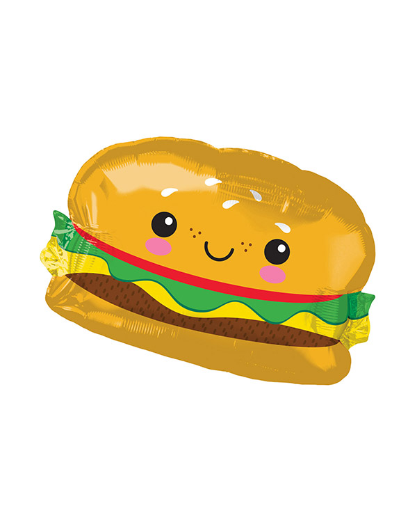 Folieballong: Hamburger - 66 x 45cm