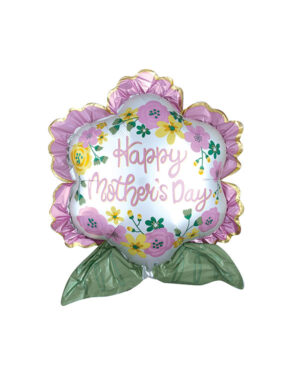 Folieballong: "Happy Mother's Day" Satin Infused Flower - 63cm x 68cm
