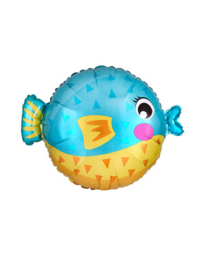 Folieballong: Puffer fisk - 48 x 35cm