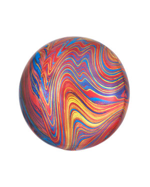 Orbz: Marmor - Fargerik - 38 x 40cm
