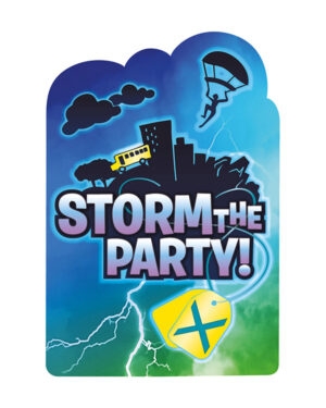 Invitasjonskort (8stk): Battle Royal - 16 x 11cm