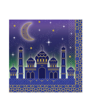 Servietter (16stk): Moske & Måne - 16,5cm