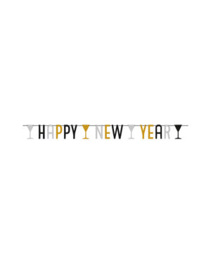 Banner / Girlander: "Happy New Year" - 180cm