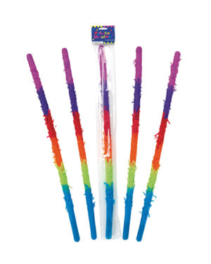 Klubbe / Pinne: til Pinata (i plast) - Fargerik - 80cm