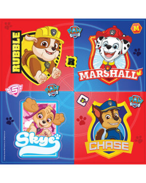 Servietter (16stk): Paw Patrol - Blå - 16,5cm