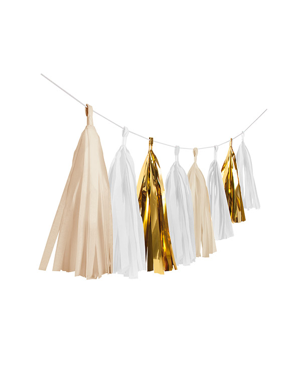 Girlander / Dusker: Gull & Beige - 3meter