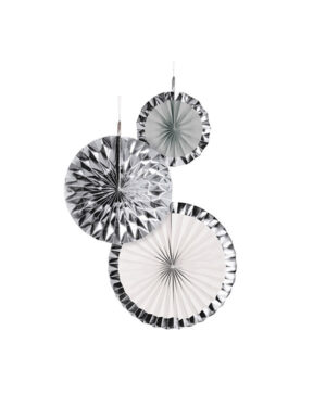 Vifter (3stk): Sølv - 18cm / 30cm / 38cm