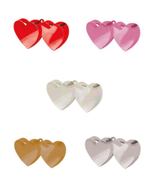 Ballongvekt: Dobbelt hjerte - Flere farger - 170g