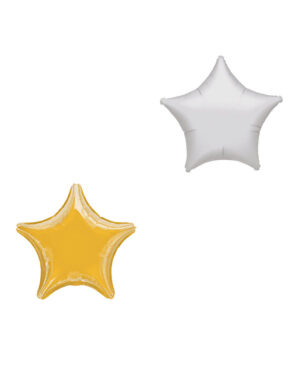 Folieballong: Stjerne - Flere farger - 23cm