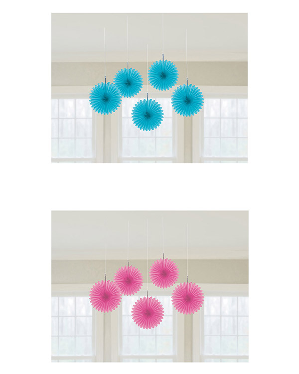 Vifte (5stk): Flere farger - 15,2cm