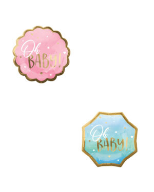 Folieballong: "Oh Baby!" - Flere farger - 55cm