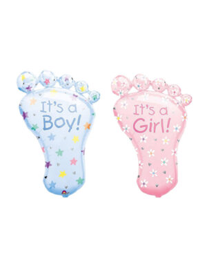 Folieballong: Fot - It'a Boy / Girl! - 22cm