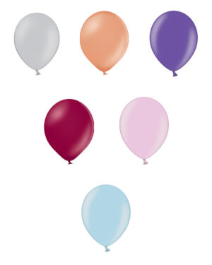 Lateksballonger (25stk): Metallic - Flere farger - 12cm