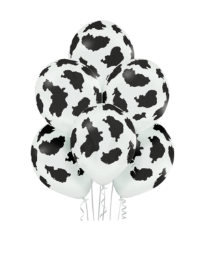 Lateksballonger (6stk): Kuspor - 30cm - Hvit (Pastel)