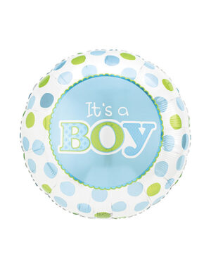Folieballong: "It's a Boy" - Prikker - 43cm