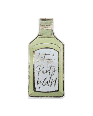 Servietter (12stk): Flaskeformet - "Let The Party beGIN"
