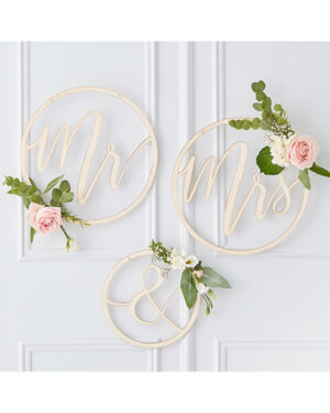 Hengende Dekor: MR & MRS - I tre