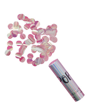 Konfettikanon: Iriserende - 15cm