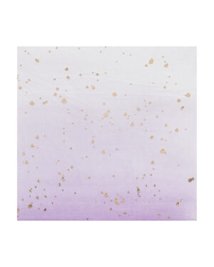 Servietter (16stk): Syrin Ombre med Gullprikker - 16cm