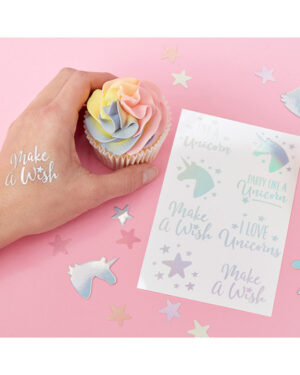 Midlertidig tattovering (16stk): "Make A Wish" - Iriserende