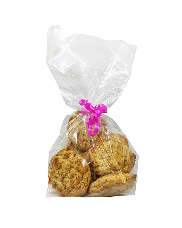 Gavepose / Godtepose (20stk): Cellofan / Klar med lukkesløyfe - 28,5 x 12,5cm - Bilde 2