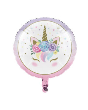 Folieballong: Enhjørning - 45cm