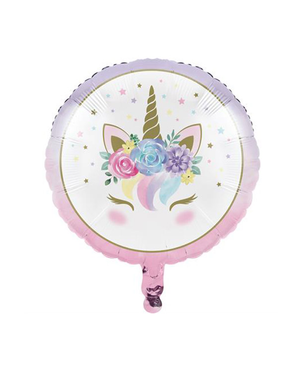 Folieballong: Enhjørning - 45cm