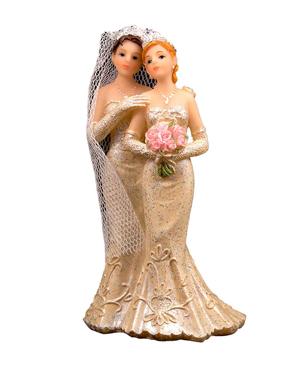 Kaketopp: Lesbisk Bryllupspar