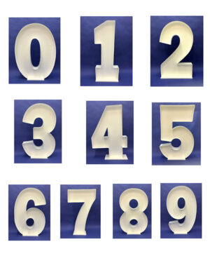 Mosaikkramme til ballonger: Alle tall - 120cm