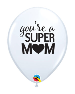 Lateksballonger (25stk): "You're a Super Mom" - 28cm