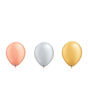 Lateksballonger (50stk): Flere farger (Metallic) - 41cm