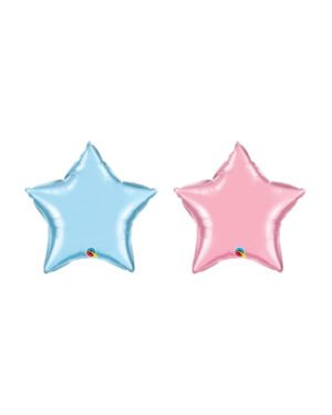 Folieballong: Stjerne - Flere farger (Perlefarget) - 10cm