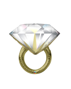 Folieballong: Diamanatring - 94cm