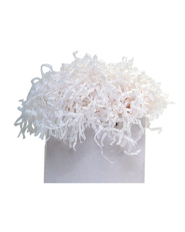 Konfetti / Ballongkonfetti: Shredded Tissue - Hvit - 1kg
