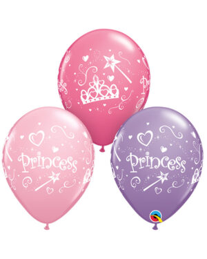 Lateksballonger (50stk): "Princess" - 28cm