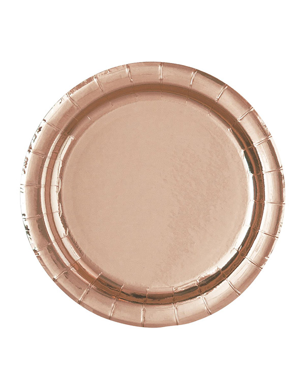 Tallerkener (8stk): Rosegull - 23cm