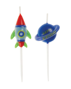 Kakelys (6stk): Rakett & Planeter