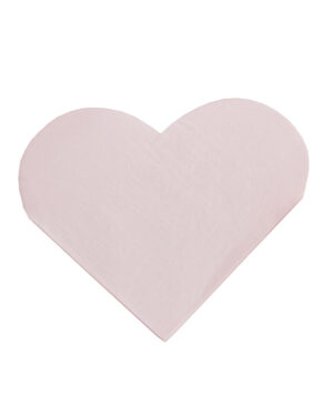 Servietter (16stk): Hjerteformet - 16,5cm